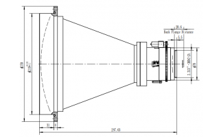 260mm f/1.3 Motorized Lenses for LWIR Thermal Imaging